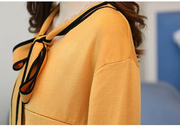 Свитер для беременных вязаный длинный свитер Новинка осени|Пуловеры| |