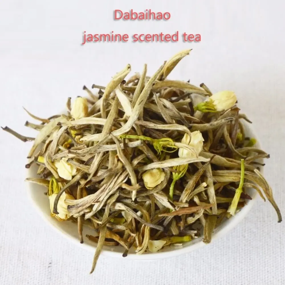 

DZ- Chinese Tea Jasmine White milli-Silver Needle tea 250g green tea jasmine flower tea green tea jasmine tea with jasmine