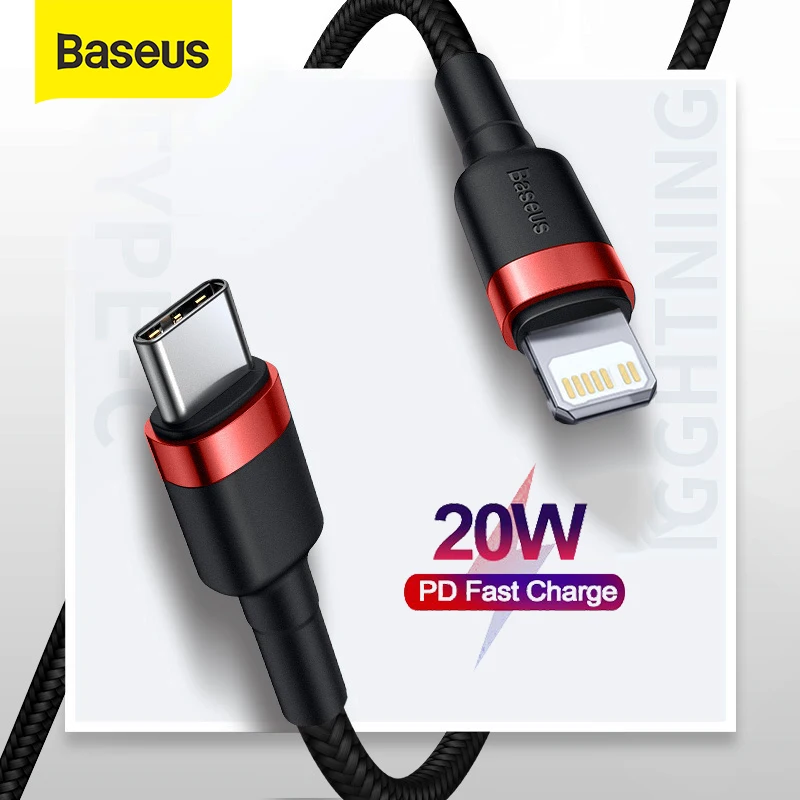 Кабель Baseus USB Type-C с подсветкой для iPhone 12 Pro Max PD зарядный кабель быстрой зарядкой C 11
