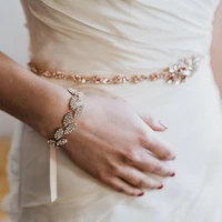 eillyrosia bridesmaid wrist flowers rose satin bridal corsage bride bracelet jewelry wedding accessories custom made