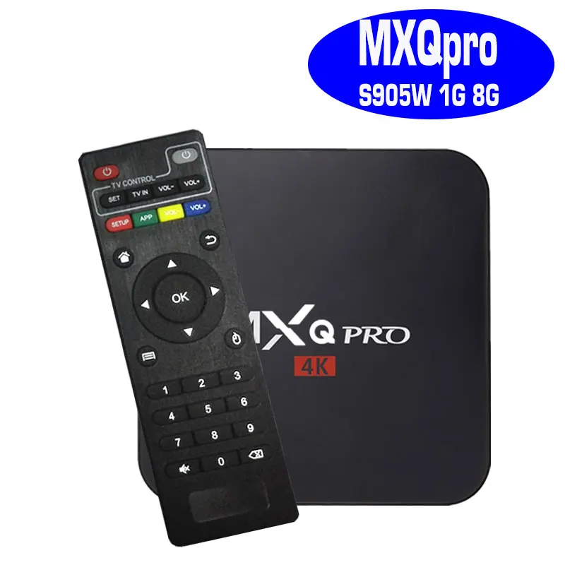 Android tv box 7 1 MXQpro 4K S905W ГБ 8 Smart Quad Core BOX 2 Гб 16 можно подписаться ip телевидение арабское