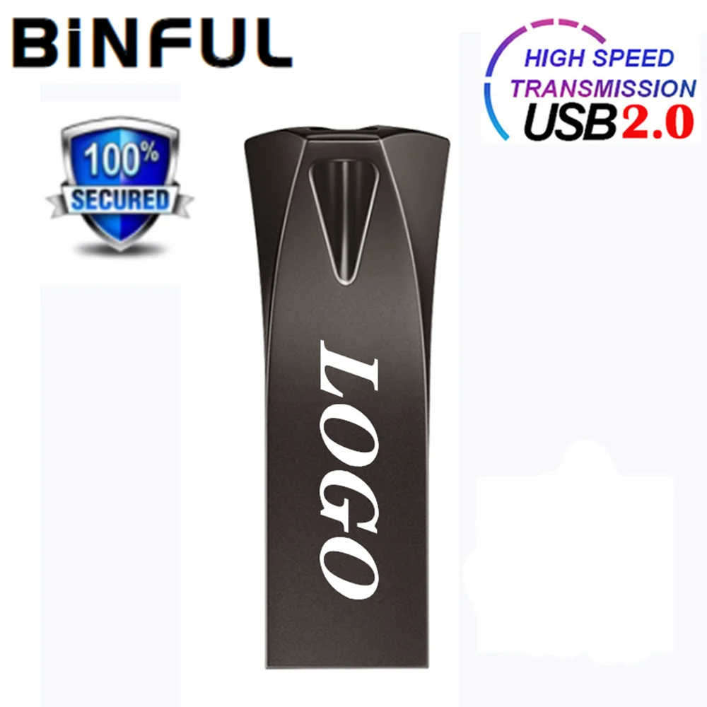 

BiNFUL PenDrive Metal waterproof Usb Flash Drive High Speed USB2.0 Pen drive 128G Flash Memory Stick 4G 8G 16G 32G 64G 256G 512G