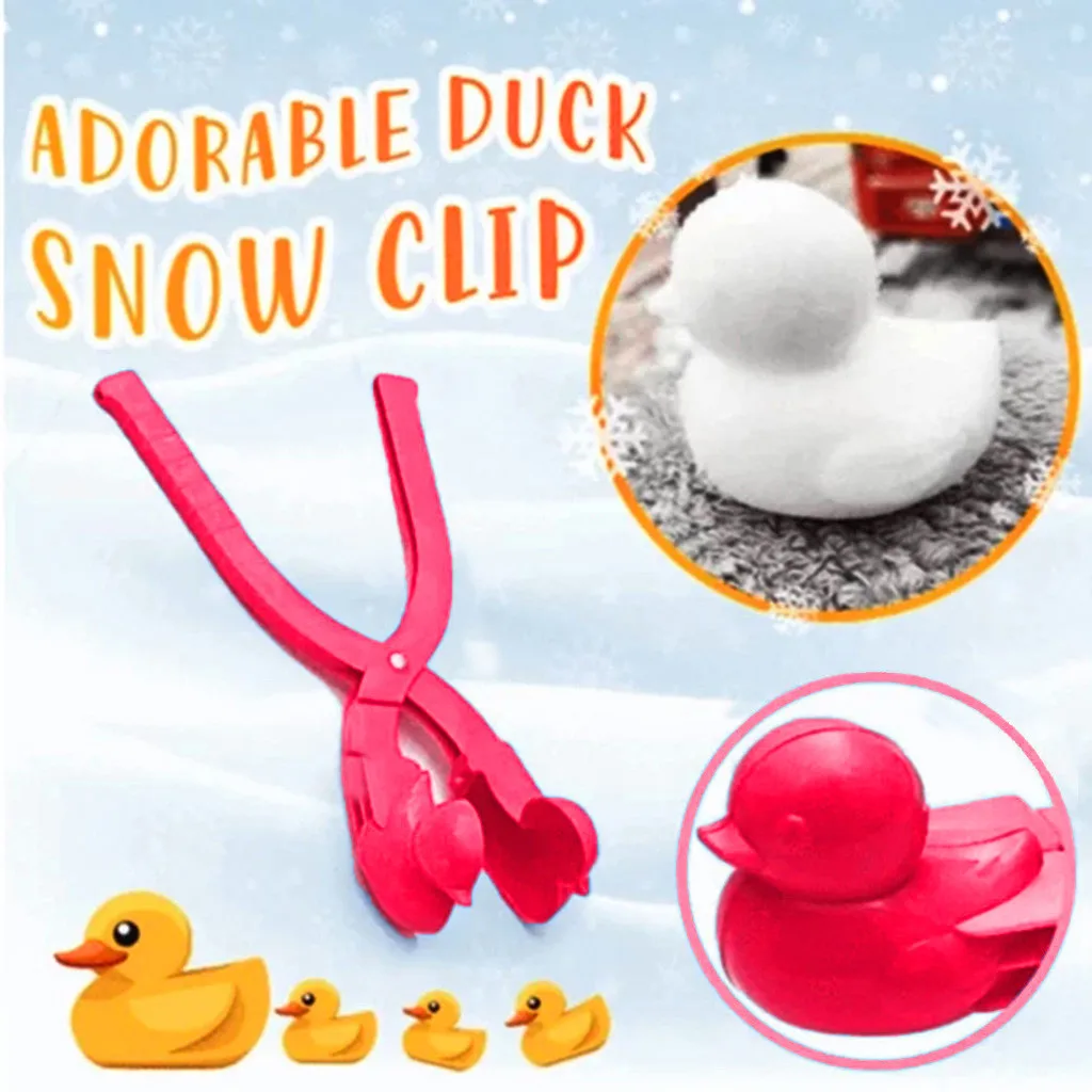 4PC Cartoon Lovely Duck Shaped Snowball Maker Clip Children Outdoor Winter Snow Sand Mold Tool Kids | Игрушки и хобби