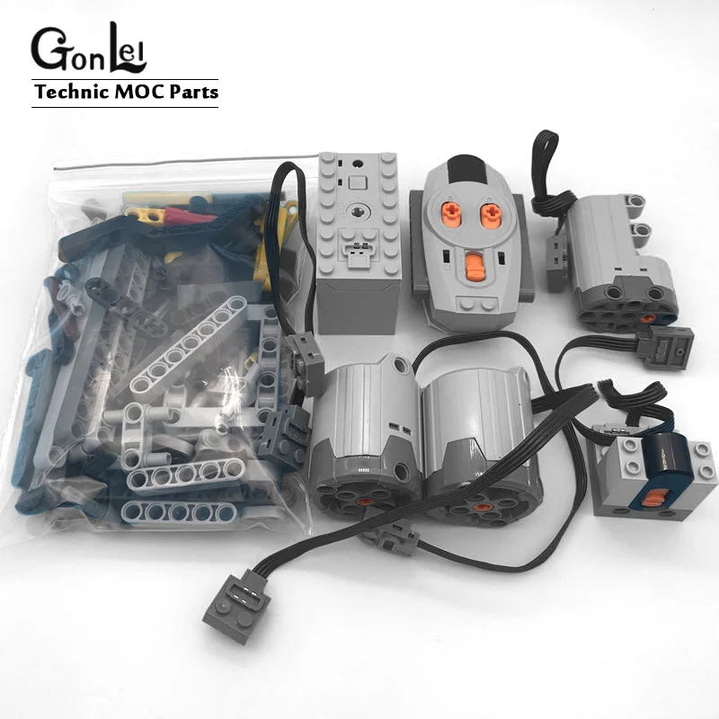 Technic модифицированный обновленный комплект набор моторов с функцией питания для