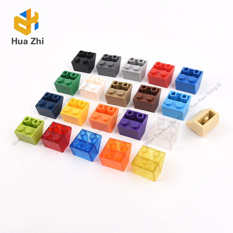 

10PCS 3660Slope Inverted 45° 2x2 [Ovoid Bottom Pin, Bar-sized Stud Holes]Building Blocks Parts MOC DIY Education Build Toys