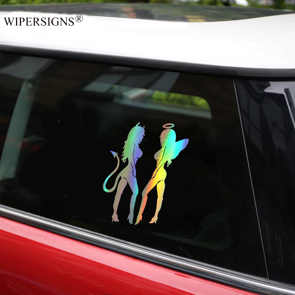 Виниловые наклейки и на бампер автомобиля с сексуальными ангелами демонами