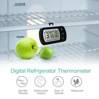 Электронный цифровой термометр для холодильника с ЖК-экраном, температура холодильника, морозильной камеры с высоким и низким температуро...