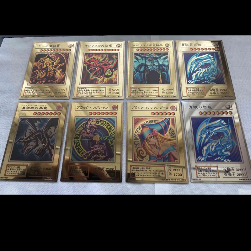 

DIY 20th Metal card Anniversary Gold Edition Blue-Eyes White Dragon Yu Gi Oh Cards Hobby Game Collection Cards Toy