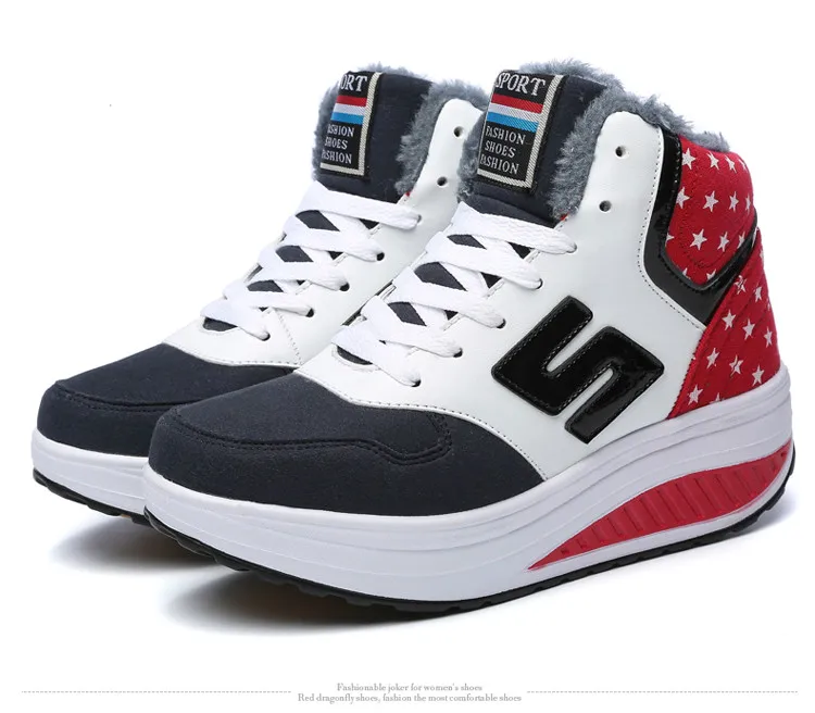 

HJ588-5 Coolcept Chunky Sneakers Women Thick Bottom Platform Shoes Women Warm Winter Outdoor Brand New Walking Footwear EUR35-40