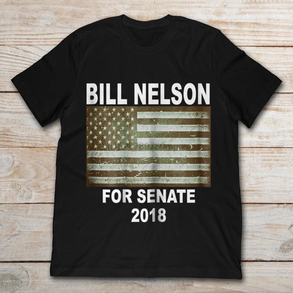 Мужская футболка с коротким рукавом Bill Nelson For America Senate лето 2019| |