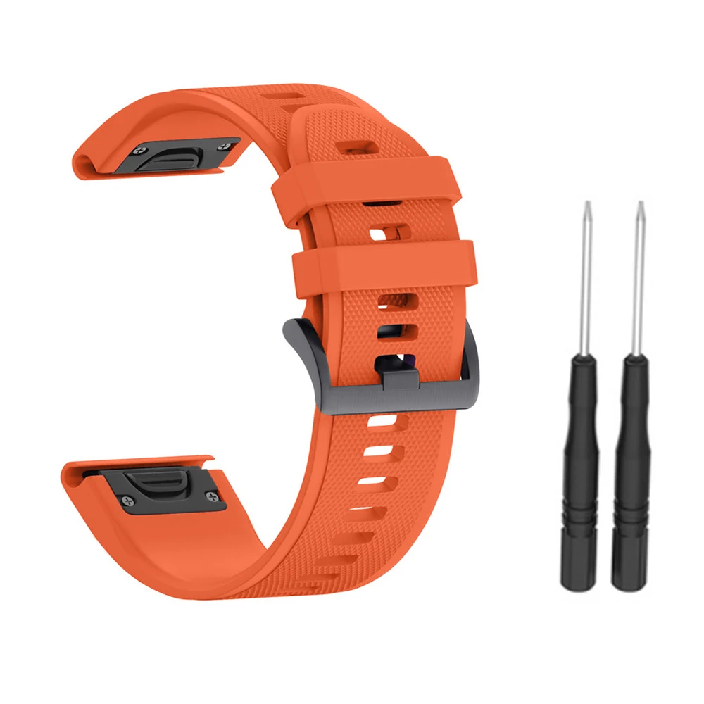 02 Смарт-ремешок для часов Garmin Fenix 3/3HR/5X/5X Plus силиконовые для фитнеса сменный наручный ремешок подходит для запястья 5,70-10,23 дюйма(145 мм-260 мм - Цвет: 02