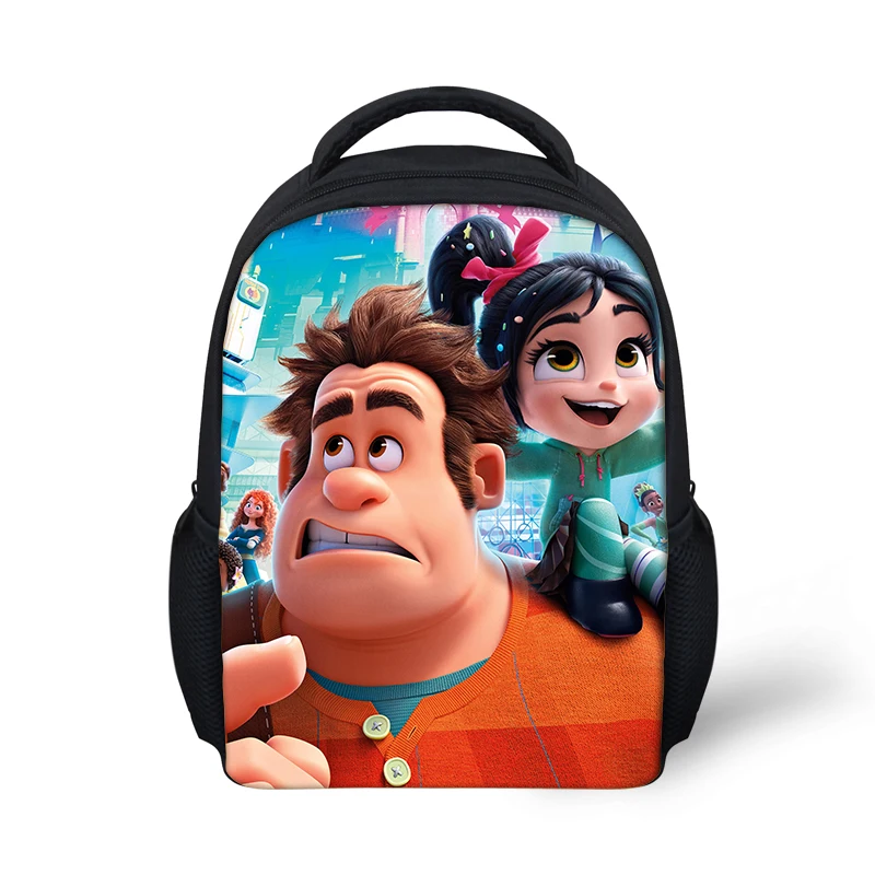 HaoYun Kindergarten Kids Backpack Wreck-It Ralph Pattern Babies School Book Bags Cartoon 3D Anime Design Boys Girls Small Bags