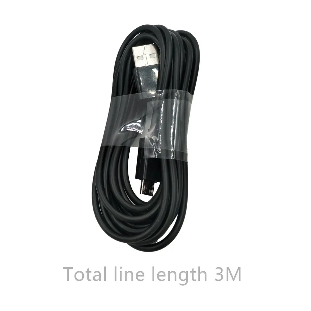 

3M Black Extra Long Micro USB Charger Cable Play Charging Cord Line for PS4 for Xbox One Wireless Controller