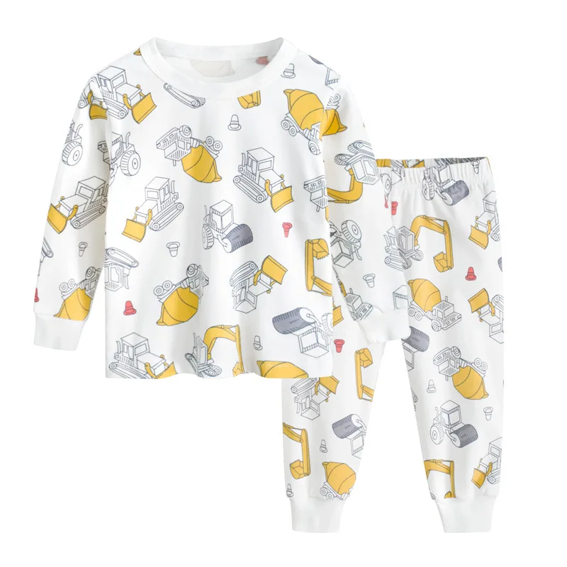 Осень 2020 Детская домашняя одежда весенние пижамы для мальчиков и девочек