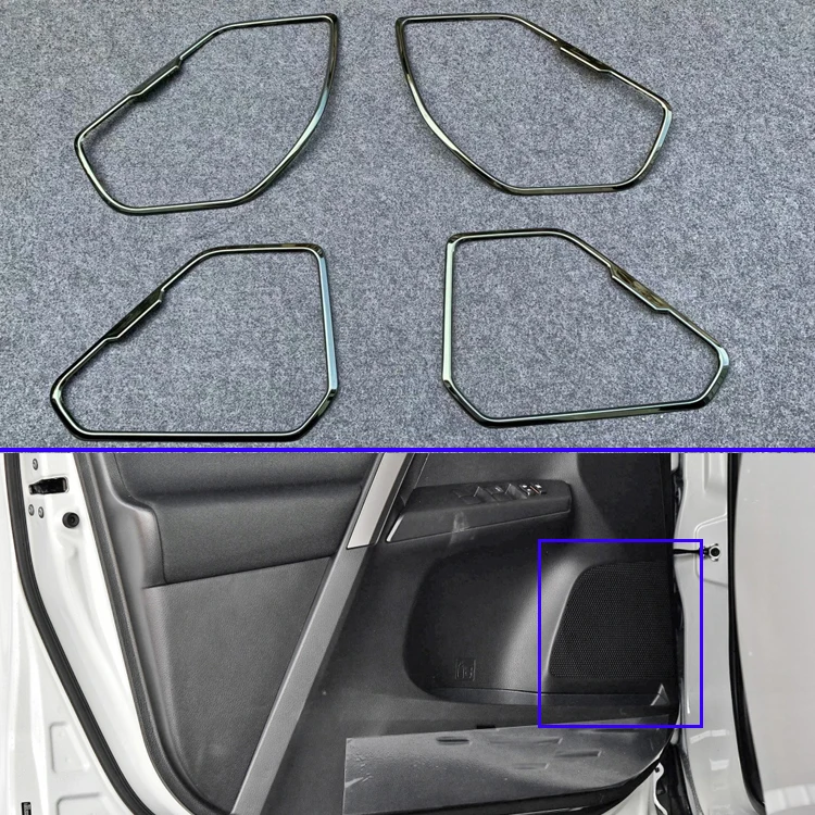 Крышка динамика из нержавеющей стали для TOYOTA Rav4 (XA50) 2019 2020 внутренняя отделка