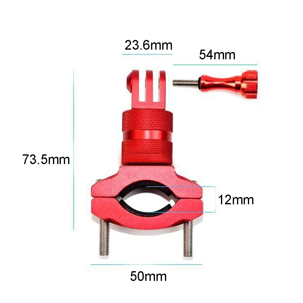 

Quick Release Bicycle Mount Phone Holder Camera Support Clamp Firmly Durable Adjustable Aluminum Alloy For Gopro Hero
