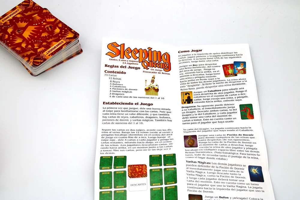 Настольная игра спящие королевы на английском языке 2 5 игроков для семьи подарок