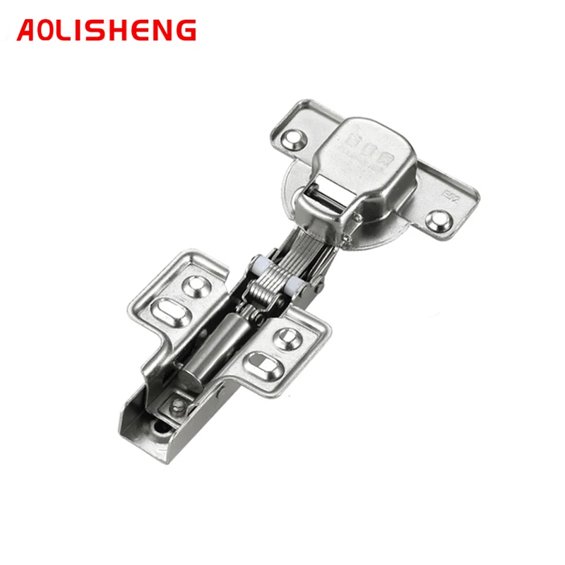 

AOLISHENG 40 Cup Head Stainless Steel Thick Door Hinge Clothes Cupboard Spring Damping Buffer Hydraulic Hinge