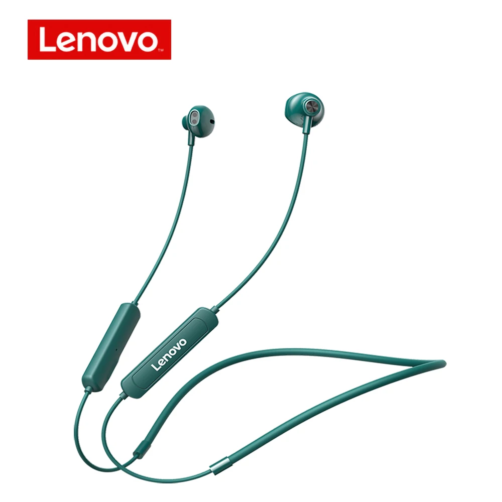 

Новые беспроводные наушники Lenovo SH1 Bluetooth 5,0 чип HIFI Качество звука IPX5 водонепроницаемая Спортивная гарнитура магнитные наушники с шейным обо...