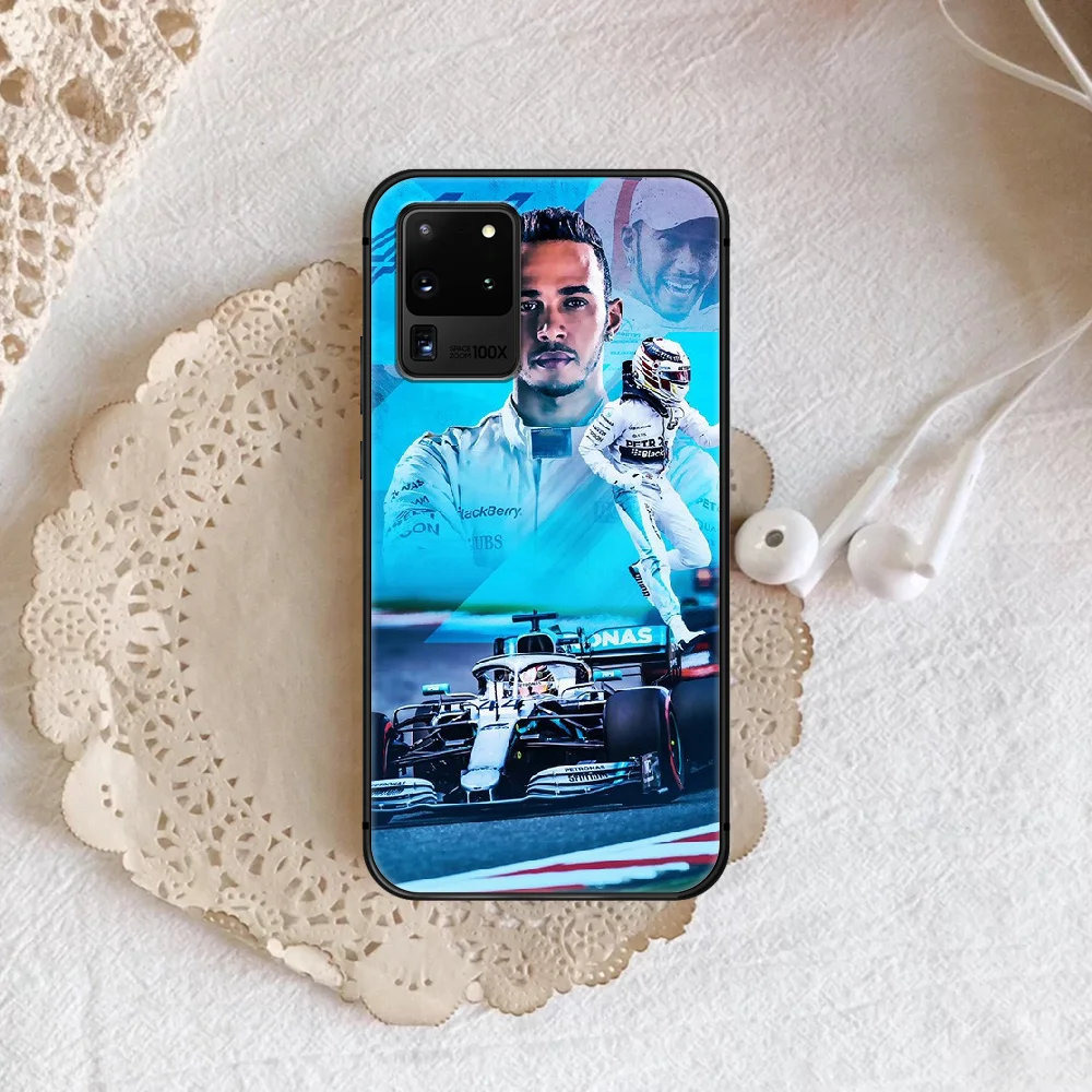 

Hamilton F1 Racing 44 Phone Case Cover Hull For Samsung Galaxy S 7 8 9 10 e 20 FE uitra plus Note 9 10 20 black Hoesjes Fashion