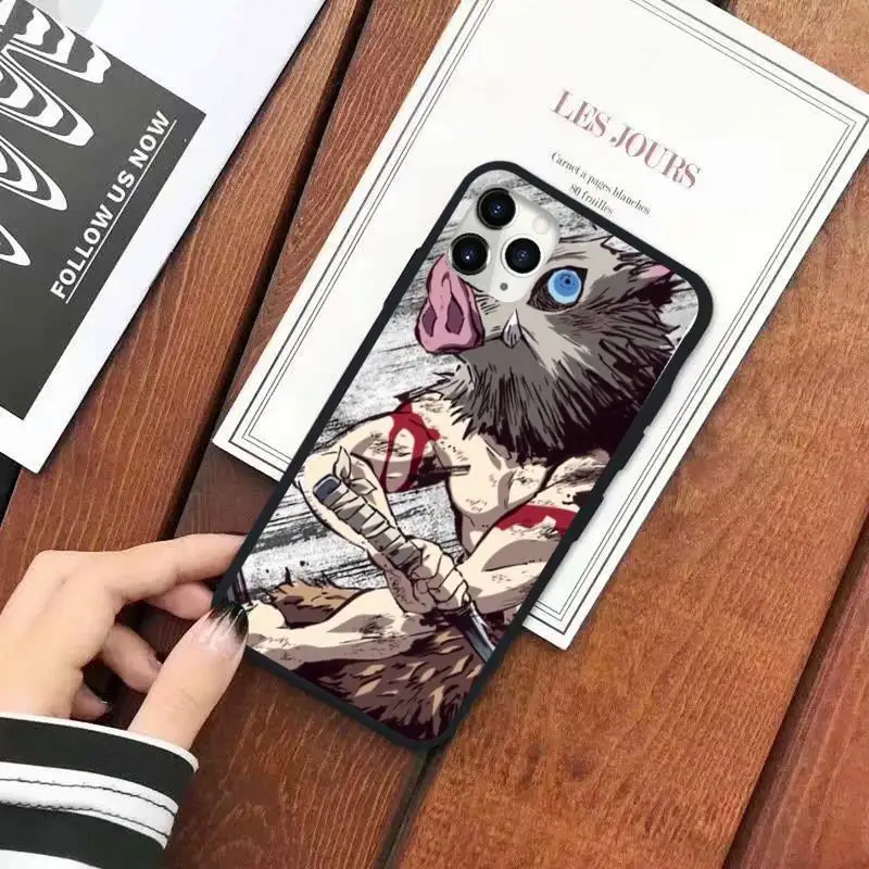 

Japan anime Demon Slayer Phone Case for iPhone 11 12 pro XS MAX 8 7 6 6S Plus X 5S SE 2020 XR