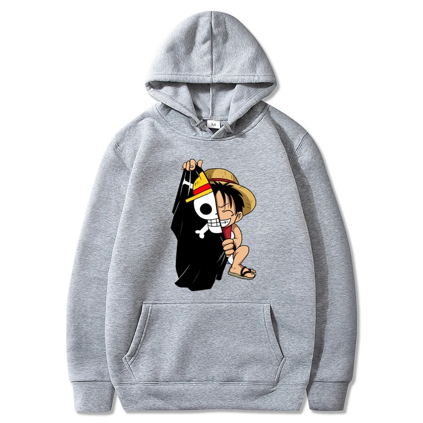 2020 японский аниме One Piece Луффи толстовки мужские повседневные Homme флисовый