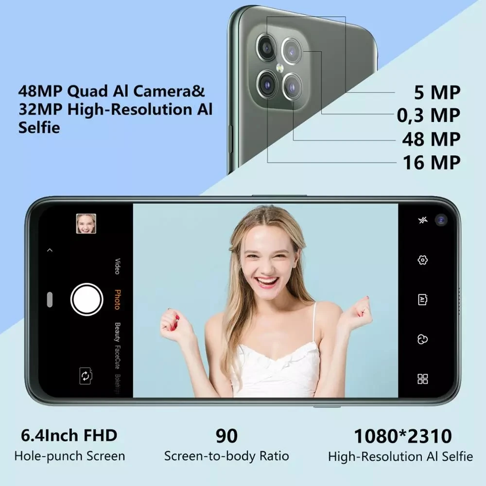 Cubot C30 смартфон с 5 5-дюймовым дисплеем ОЗУ 8 Гб ПЗУ 128/256 ГБ Android 10 | Мобильные