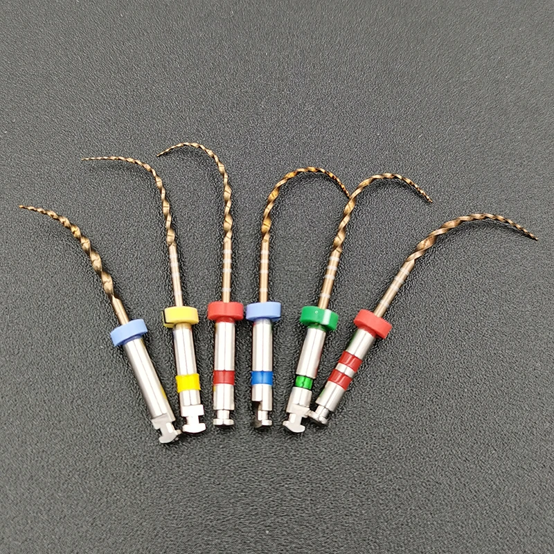 

Dental PRO-FLEXI Files Rotary NITI Endo Files 25# Heat Activation Function Golden Files Dental Endodontic Files Stomatology