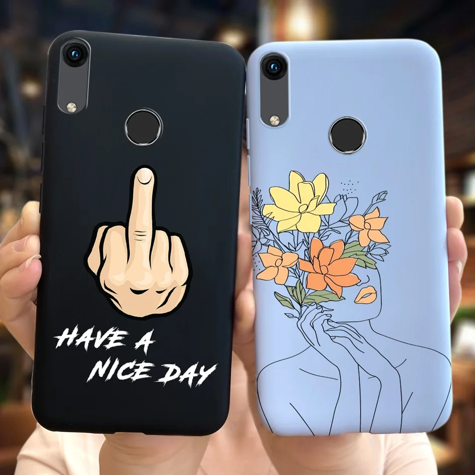 Чехол для Honor 8A чехол Huawei Prime Силиконовые мягкие чехлы телефонов из коровьей кожи