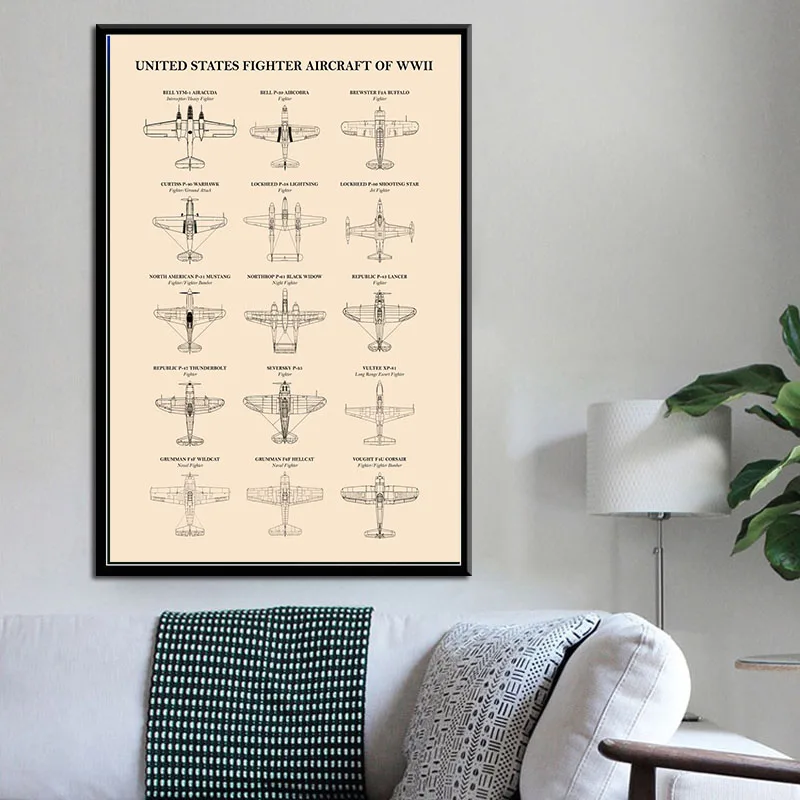 Винтажные карты всемирно известная модель самолета военный веер самолет жилая
