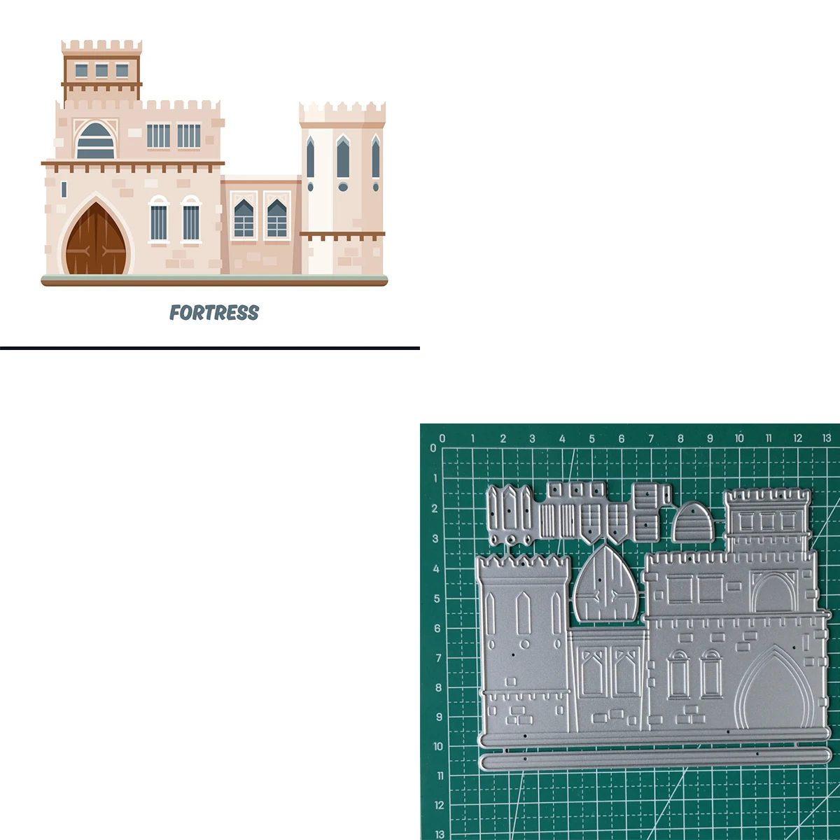 

Lock Medieval Castle Scrapbooking Paper Die Cut Stencils Metal Craft Cutting Dies Embossing For Crads Making 2021