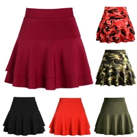 harajuku skirt casual mini stretch waist flared plain pleated skater skirt vintage black skirt women skirt korean skirt