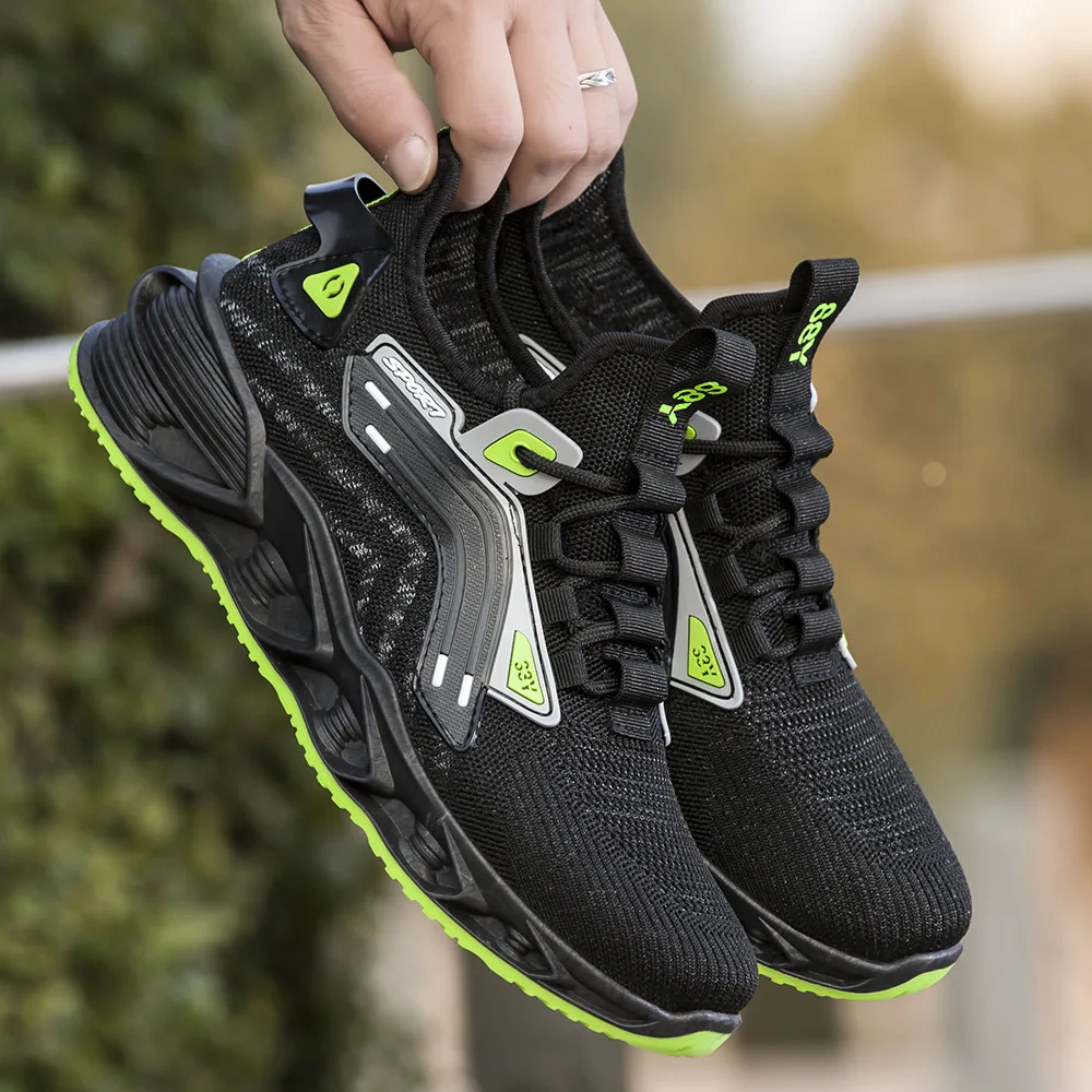 Men Sneakers Breathable Comfortable Male Walking Jogging Running Sports Shoes Thick Sole Casual Platform Footwear Zapatillas