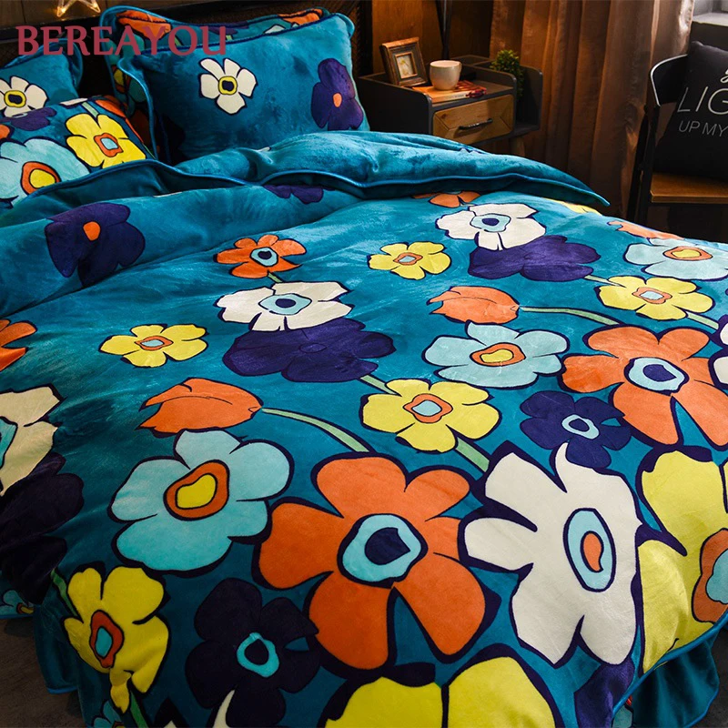 Роскошные комплекты постельного белья из фланели и полиэстера мультяшное