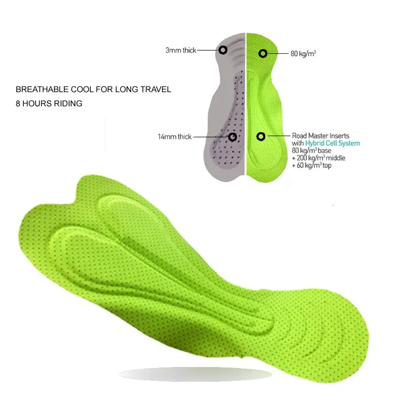 Велосипедные шорты YKYWBIKE мужские дышащие ударопрочные с 3D подкладкой 8 часов езды