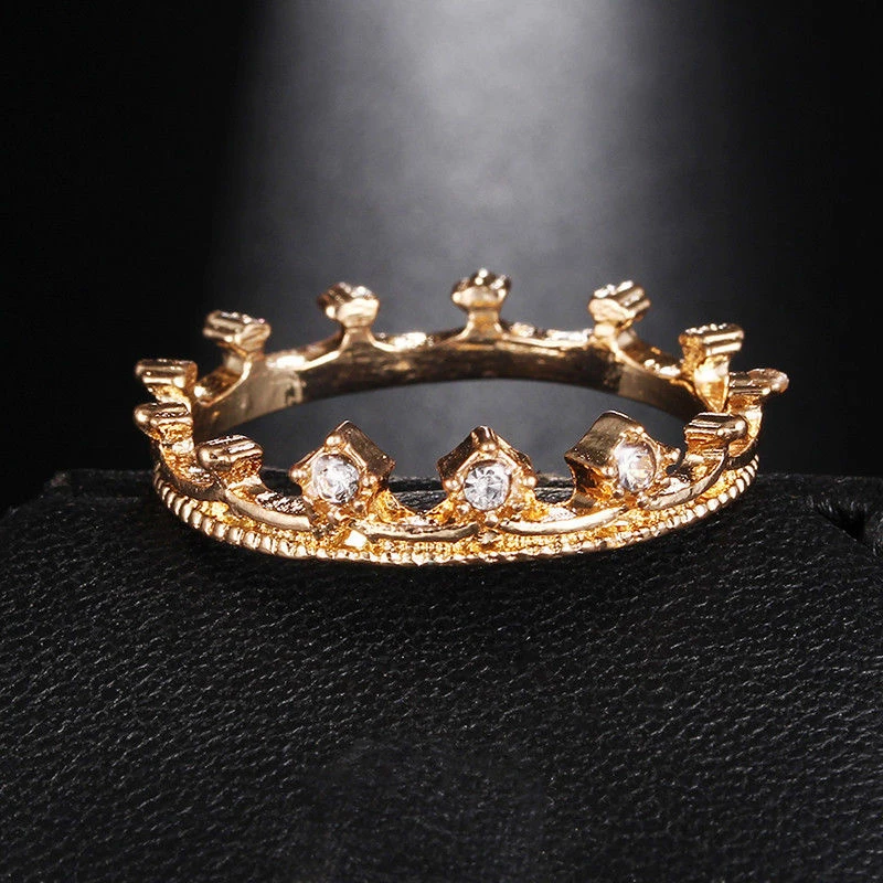 Классические свадебные и обручальные хрустальные короны кольца в виде листьев