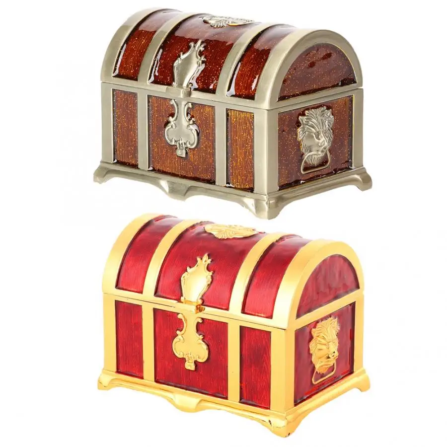 Ретро настольные украшения Чехол Органайзер серьги кольца коробка для хранения