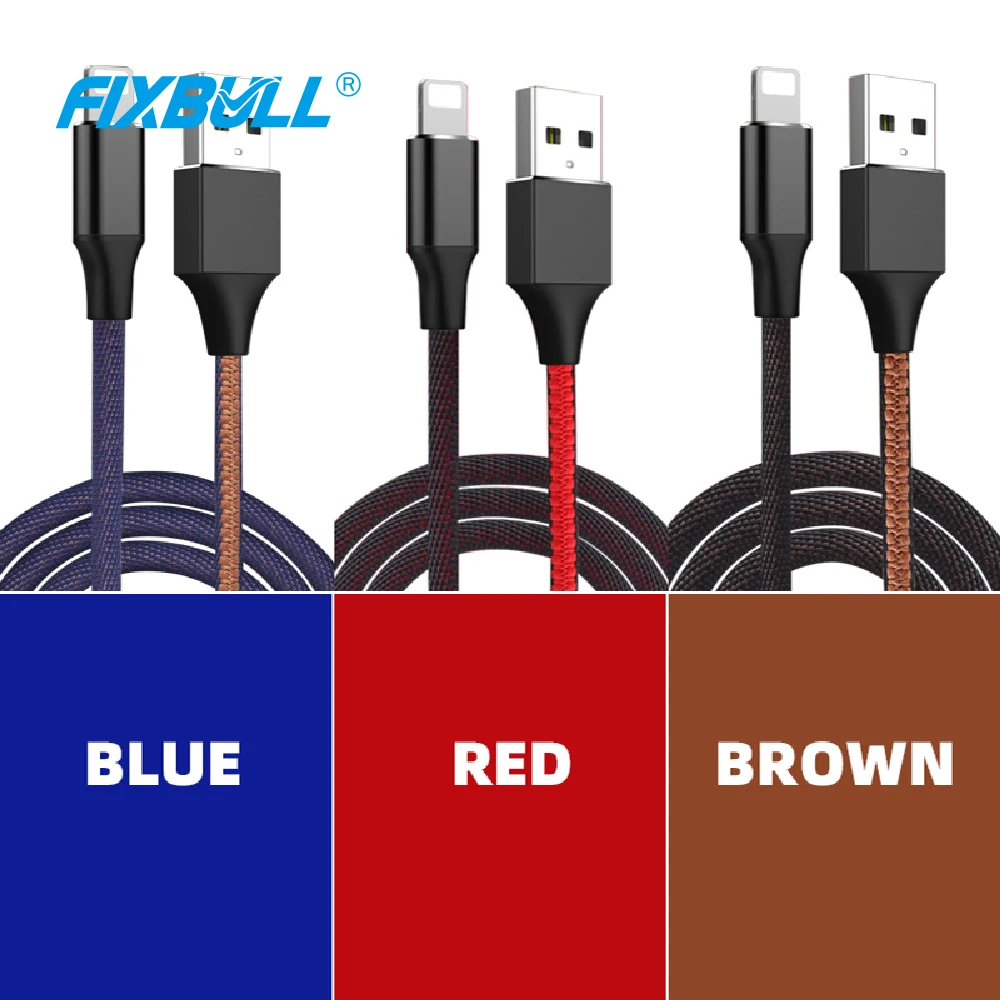 Фото Кабель Micro USB FIXBULL для iPhone 11 pro max, Xs, Xr, X, Android, Xiaomi, Samsung S9, S8, зарядный кабель usb Type-C, быстрая зарядка, 2,4 А №4