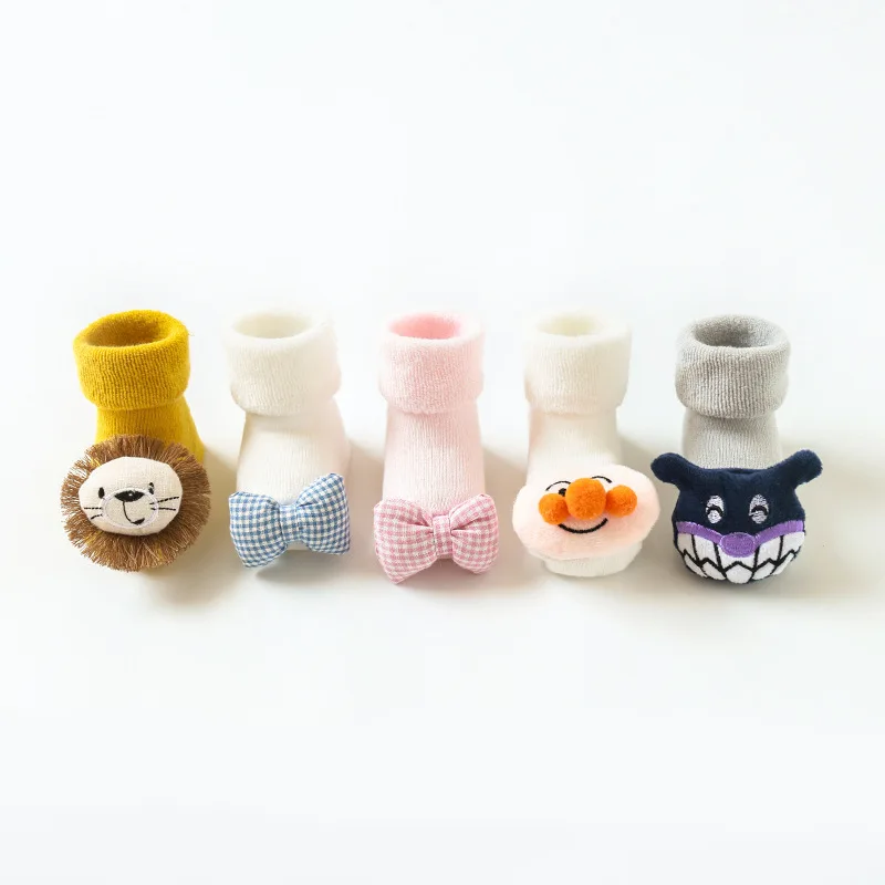 

Winter To Keep Warm Plush Baby Socks Cute Cartoon Newborn Socks Toddler Infant Floor Anti-Slip Socks Kids Casual Baby Socks