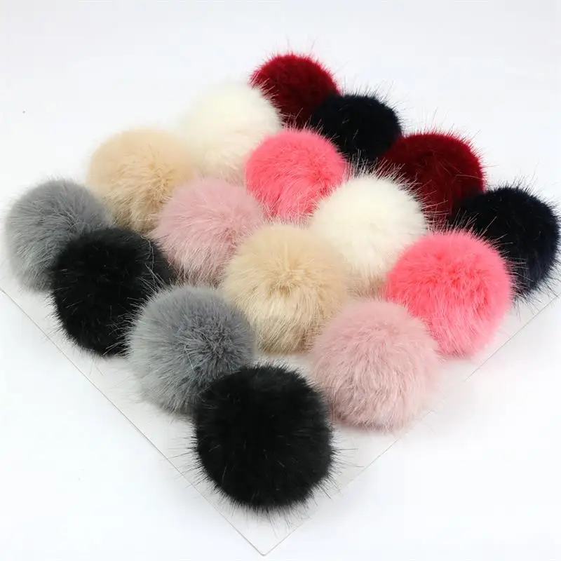 

Fluffy Ball Pompon Clothing Accessories Faux Fur Ball Sweet DIY Accessories Multicolor High Quality Soft Lovely Faux Fur Pompom