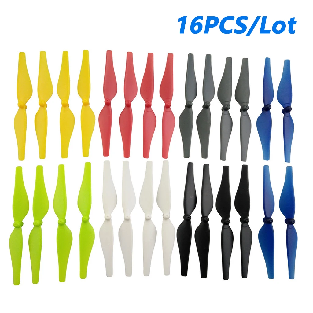H&eacute;lice de colores para Drones de control remoto, accesorios desmontables r&aacute;pidos, Quadcopter, pala de Dron UAV, h&eacute;lice de repuesto para DJI Tello, accesorio para Drones, 16 Uds.-0