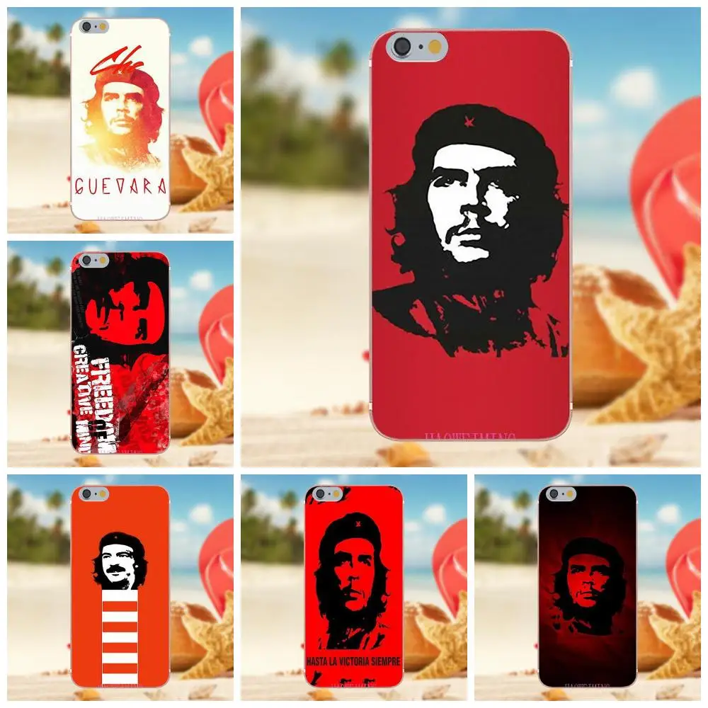 Oedmeb Red Ernesto Cheguevara для iPhone 4S 5C SE 6S 7 8 Plus X Galaxy Note 5 6 S9 + Grand Core Prime Alpha TPU Fashion | Мобильные