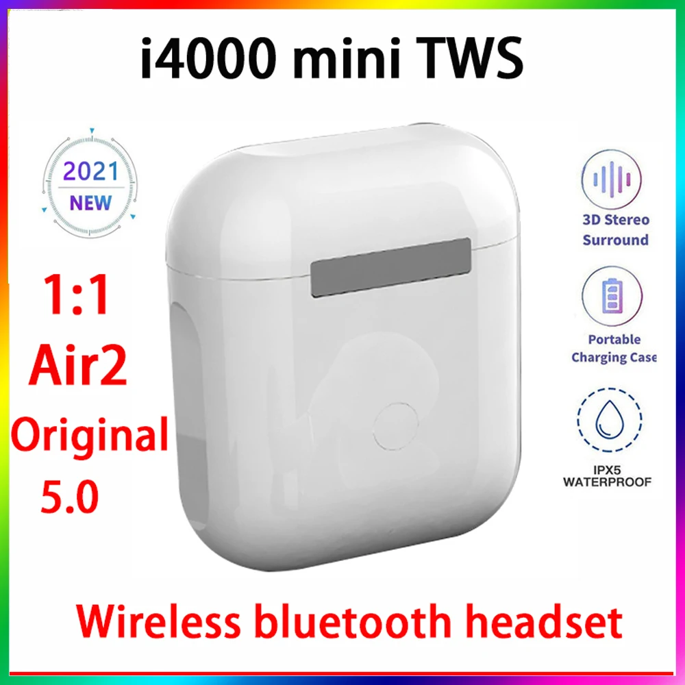 

2021 Original i4000 mini Tws Wireless Earphone Rename Bluetooth 5.0 Super Earbuds PK i16 i18 i30 i7 i9 i11 i12 i14 i15 i1000 i90