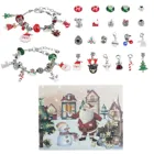 Новогодний календарь с обратным отсчетом, сделай сам, ювелирные изделия, календарь с адвентом, набор сделай сам, браслет, набор аксессуаров, замечательный Рождественский подарок для детей