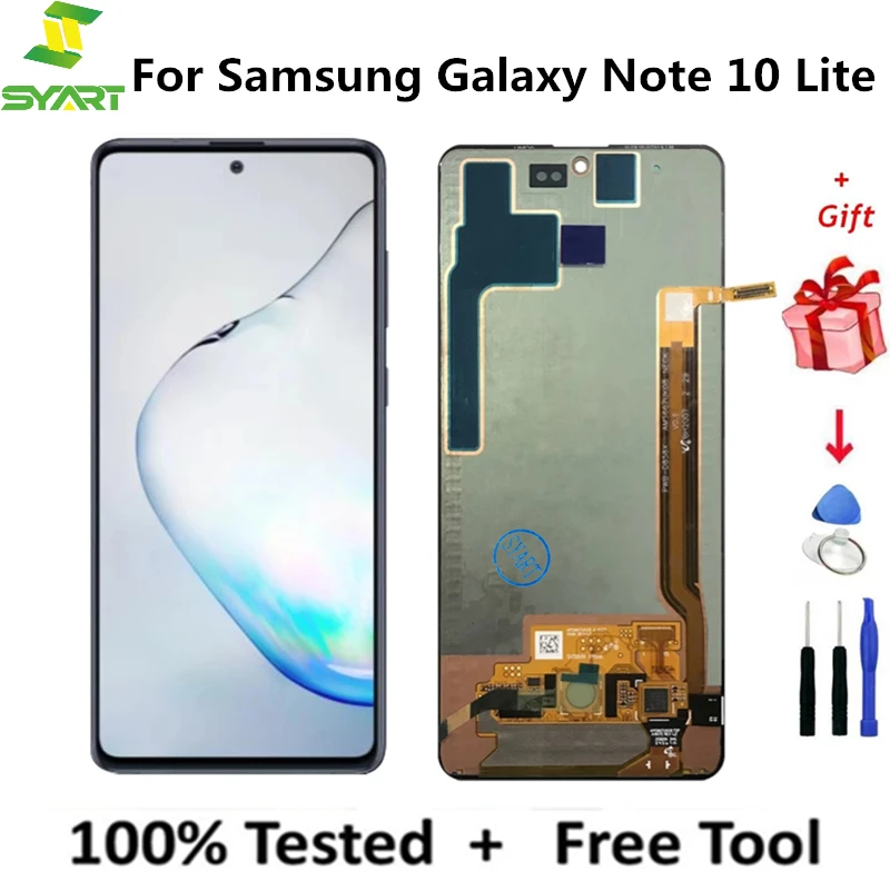 

NEW Without Burn-Shadow LCD Display For Samsung Galaxy Note 10 Lite LCD Touch Screen For Samsung Galaxy Note 10 Lite Display