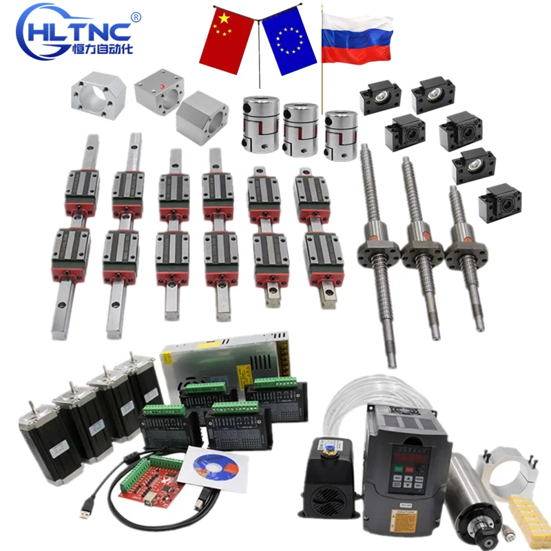 Комплект ЧПУ для оси x y z HGR20 HGW20CC HGH20CA sfu 1605 SFU1610 200 мм набор 1500 шариковый винт