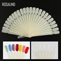 ROSALIND False Nail Tips Fake Color Card Transparent White Buckle Ring Nail Art Practice Display Tools Manicure Nail Accessories