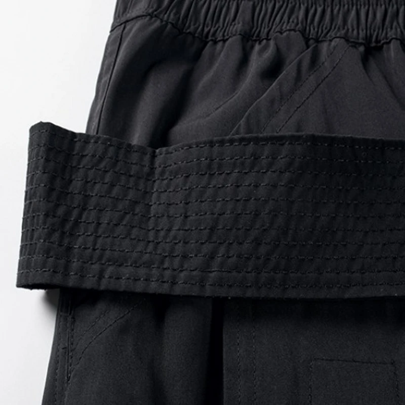 Шорты-карго мужские хлопковые до колен классические штаны-султанки с эластичным