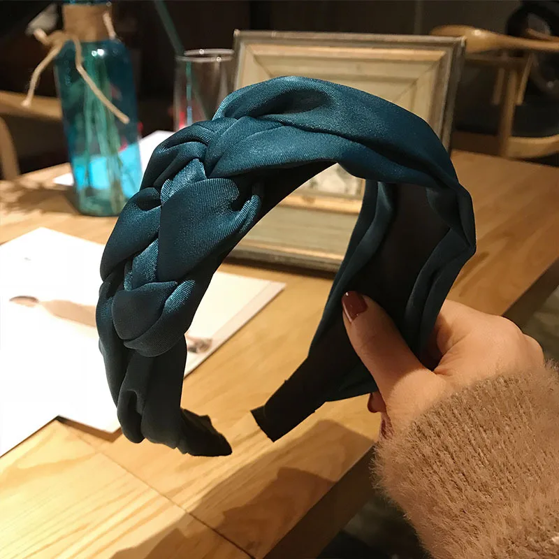 2021 Fashion New Solid Color Cross Knot Headbands For Women Girls Hairbands Sweet Hair Hoop Headwear Accessories |