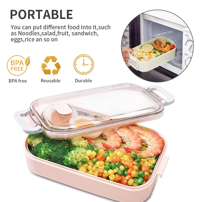 Термальный Ланч бокс из нержавеющей стали с отделениями|Коробки для обеда| |